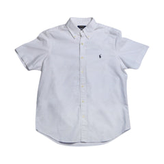 RL MEN S/S BUTTON DOWN SHIRT 290005 WHT L (IRS) L - MamasJan mens wear