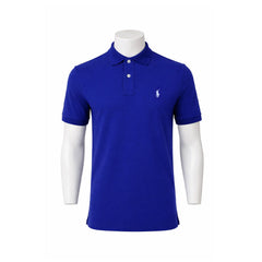 RL MEN S/S POLO SHIRT 751115 BLU S (IRS) S - MamasJan mens wear
