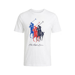 RL MEN S/S R.NECK SHIRT 588002 WHT M (IRS) Default Title - MamasJan mens wear
