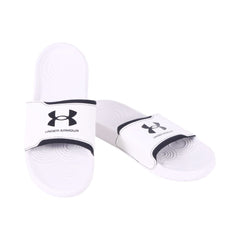 UA MEN SLIDE 3027219-100 WHT 10 (IR) 8 - MamasJan mens wear