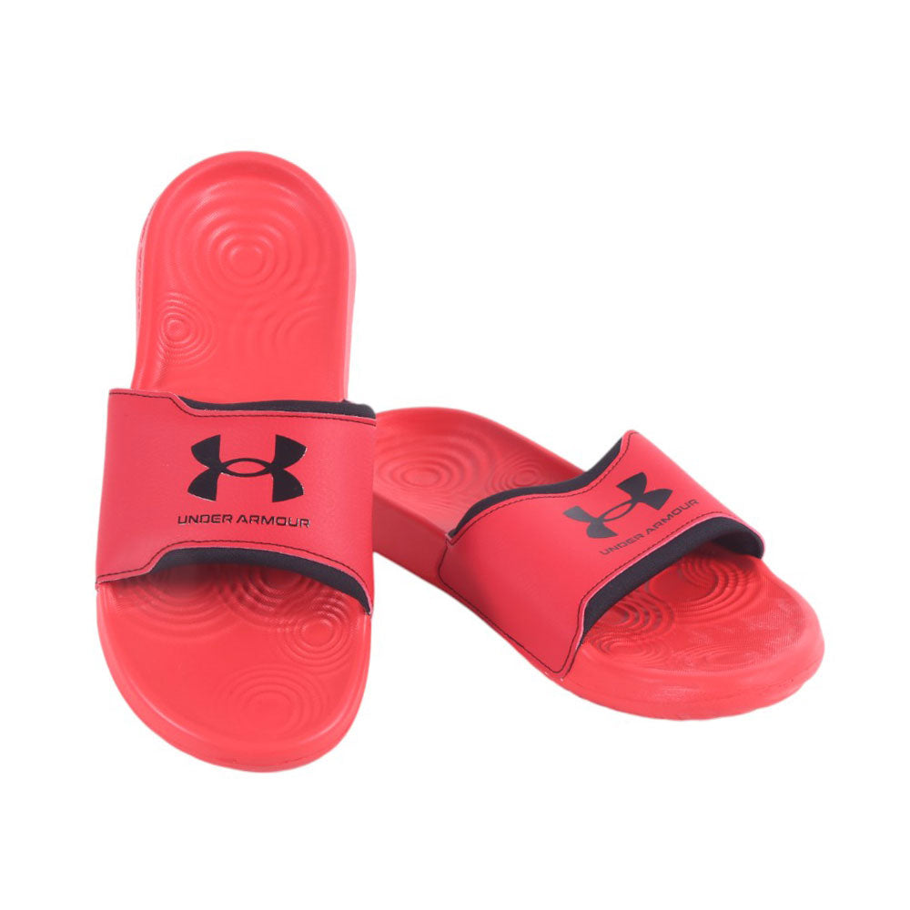 UA MEN SLIDE 3027219-600 RED 10 (IR) 9 - MamasJan mens wear