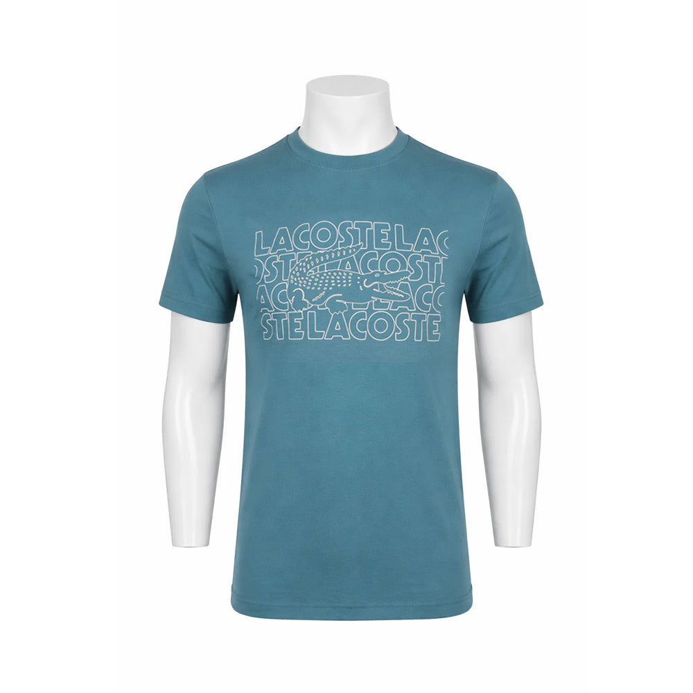 LAC MEN S/S R.NECK SHIRT TH7505-1Y4 GRN S (IRS) M - MamasJan mens wear