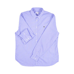 LAC MEN L/S DRESS SHIRT CH2932-F62 BLU/WHT S (IR) S - MamasJan mens wear