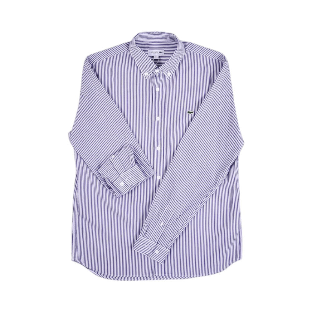 LAC MEN L/S DRESS SHIRT CH2936-522 WHT/NVY XL (IR) XL - MamasJan mens wear