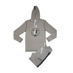 TH MEN L/S HOODIE 09T4197004 GRY L (IRW) L - MamasJan mens wear