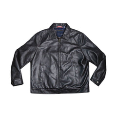 TH.MEN L/S LEATHER JACKET 158AU855 BRN L (IRW) L - MamasJan mens wear