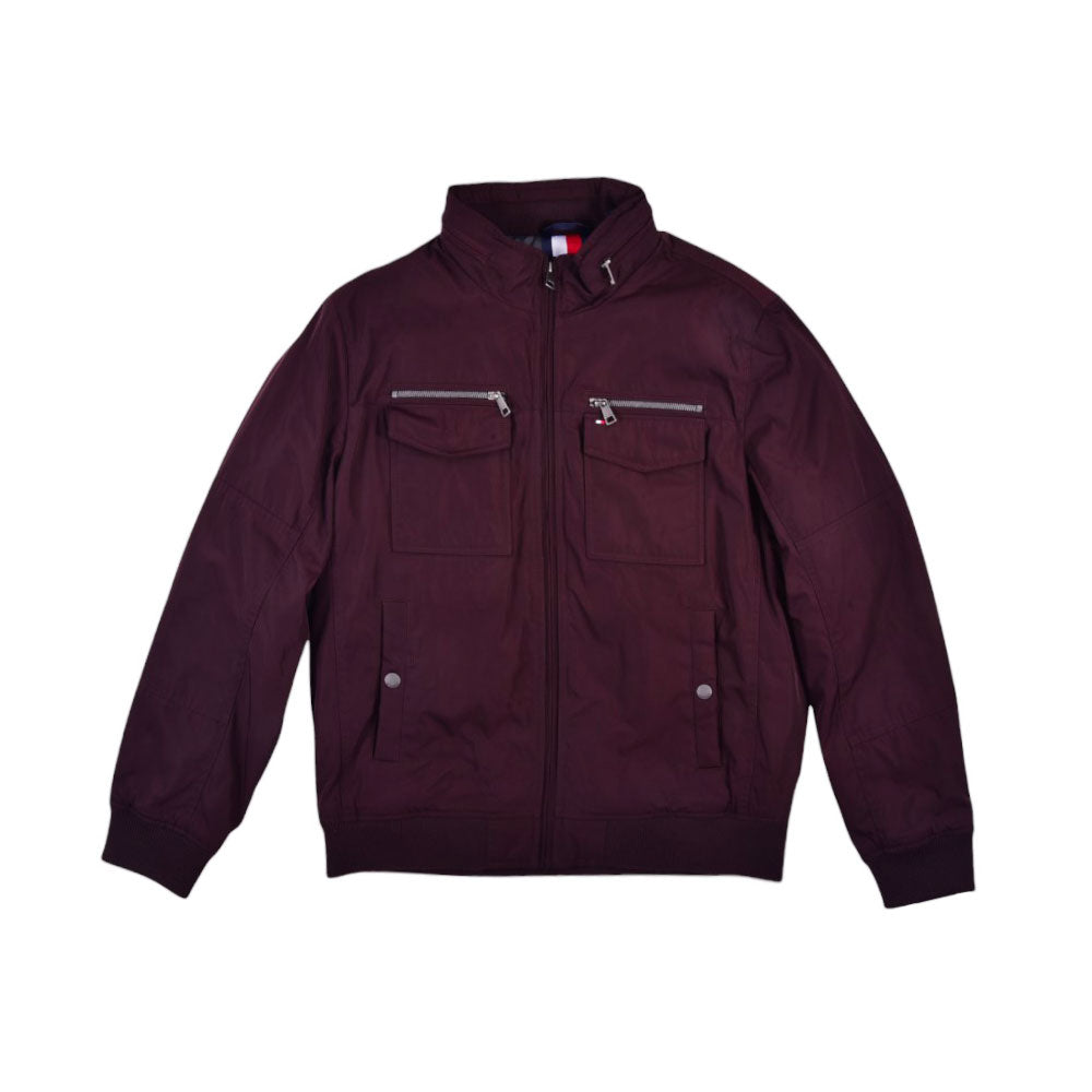 TH.MEN L/S BOMBER JACKET 158AP775 MRN S (IRW) XL - MamasJan mens wear