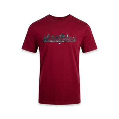 TH MEN S/S R-NECK SHIRT 78JB306-601 MRN M (IR) Default Title - MamasJan mens wear