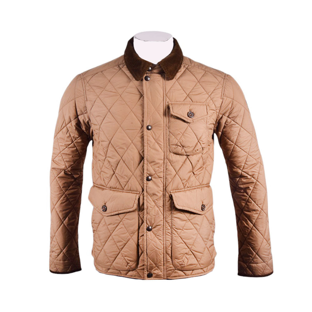 RL MEN L/S DIAMOND PUFFER JACKET 071012 BRN L (IRW) XL - MamasJan mens wear