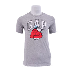 GAP MEN S/S R.NECK SHIRT 648501 GRY L (IRS) XL - MamasJan mens wear