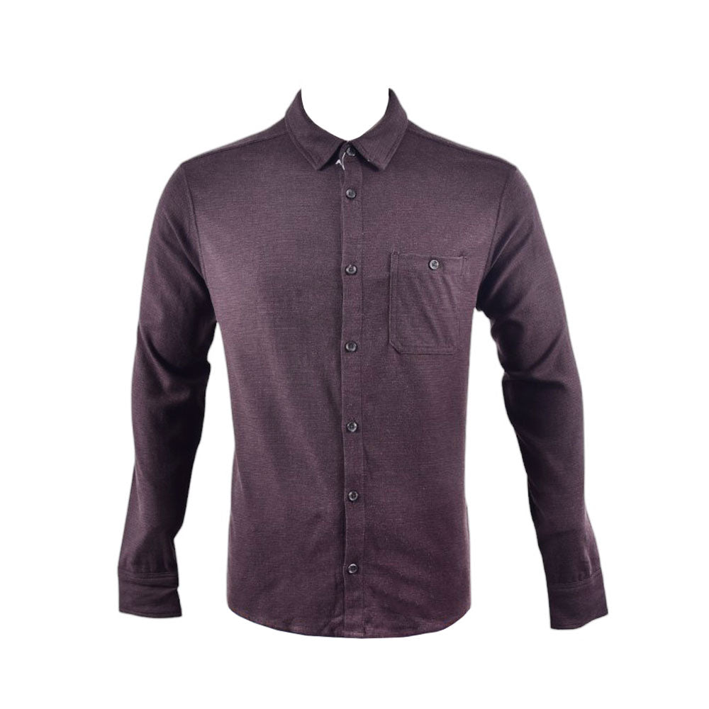 HEAT 32 MEN L/S SHIRT 1802325 BRN L (IRW) XL - MamasJan mens wear