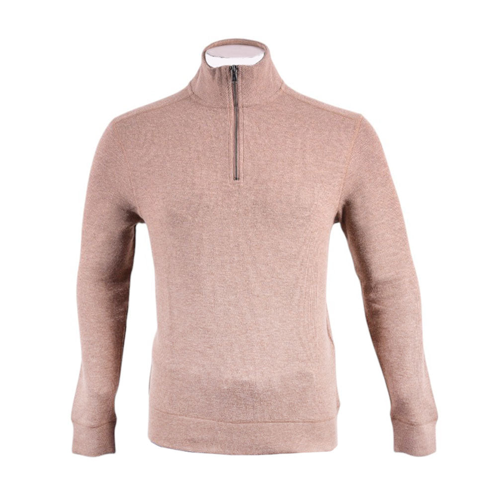BANANA REPUBLIC MEN L/S H-ZIPPER SWEATER 1799236 TAN L (IRW) XL - MamasJan mens wear