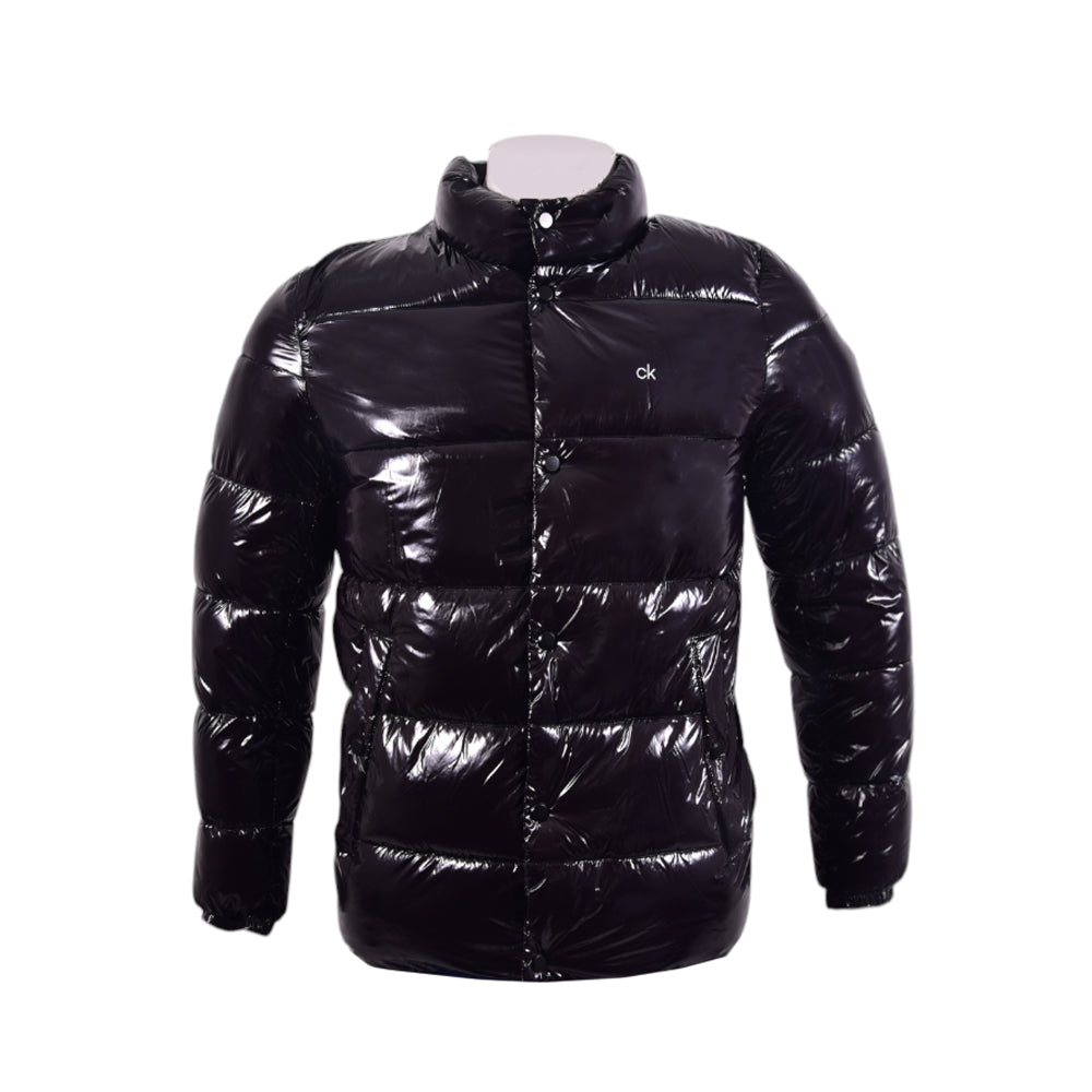 CK MEN L/S PUFFER JACKET CM152963 BLK GLOSS M (IRW) XL - MamasJan mens wear