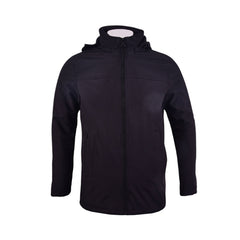 CK MEN L/S SOFT SHELL JACKET W-HOOD CM024493 BLK L (IRW) L - MamasJan mens wear