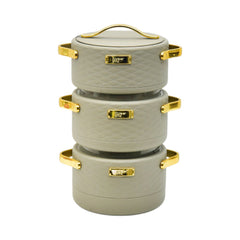 HOT POT SET 3PC FOREVER GOLD EHP WARM GRAY Default Title - MamasJan Crockery