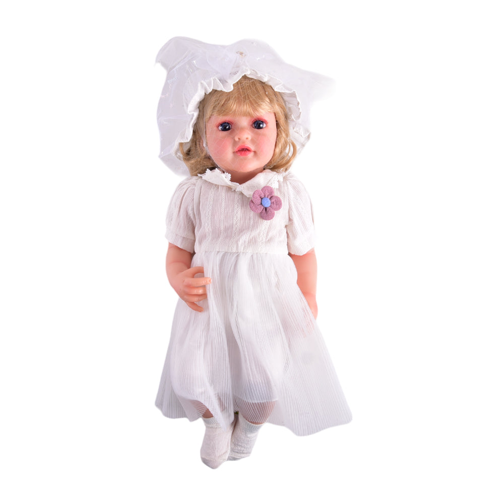 QM129 55 CM VINYL DOLL WHITE Default Title - MamasJan Toys