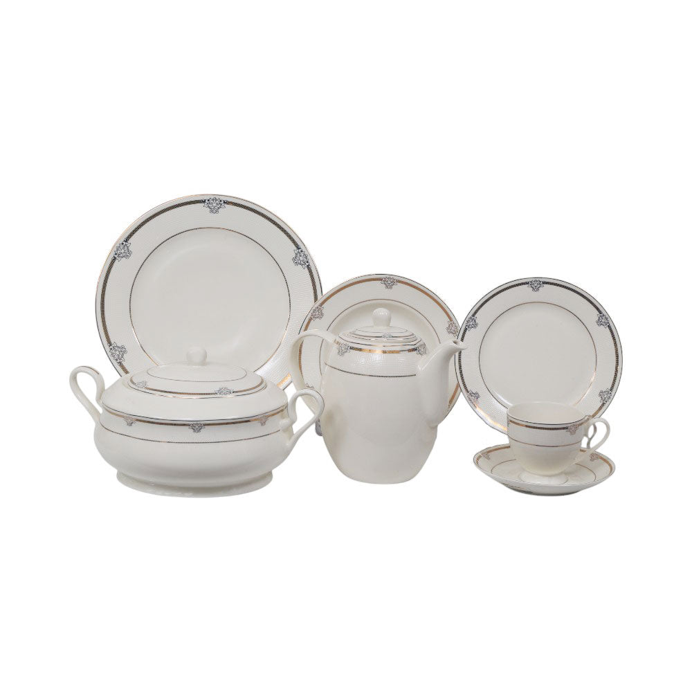 DINNER SET 61PC MORE & MORE JT8AW Default Title - MamasJan Crockery