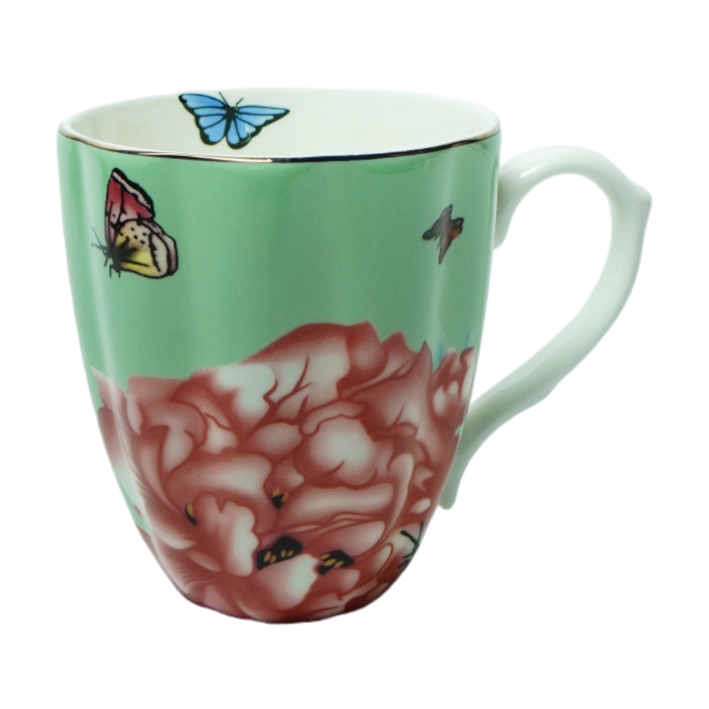 MUG BONE CHINA BLUE BIRD AF006 Default Title - MamasJan Crockery