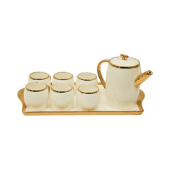 COFFEE SET 9PC CERAMIC TS08 WHITE Default Title - MamasJan Crockery