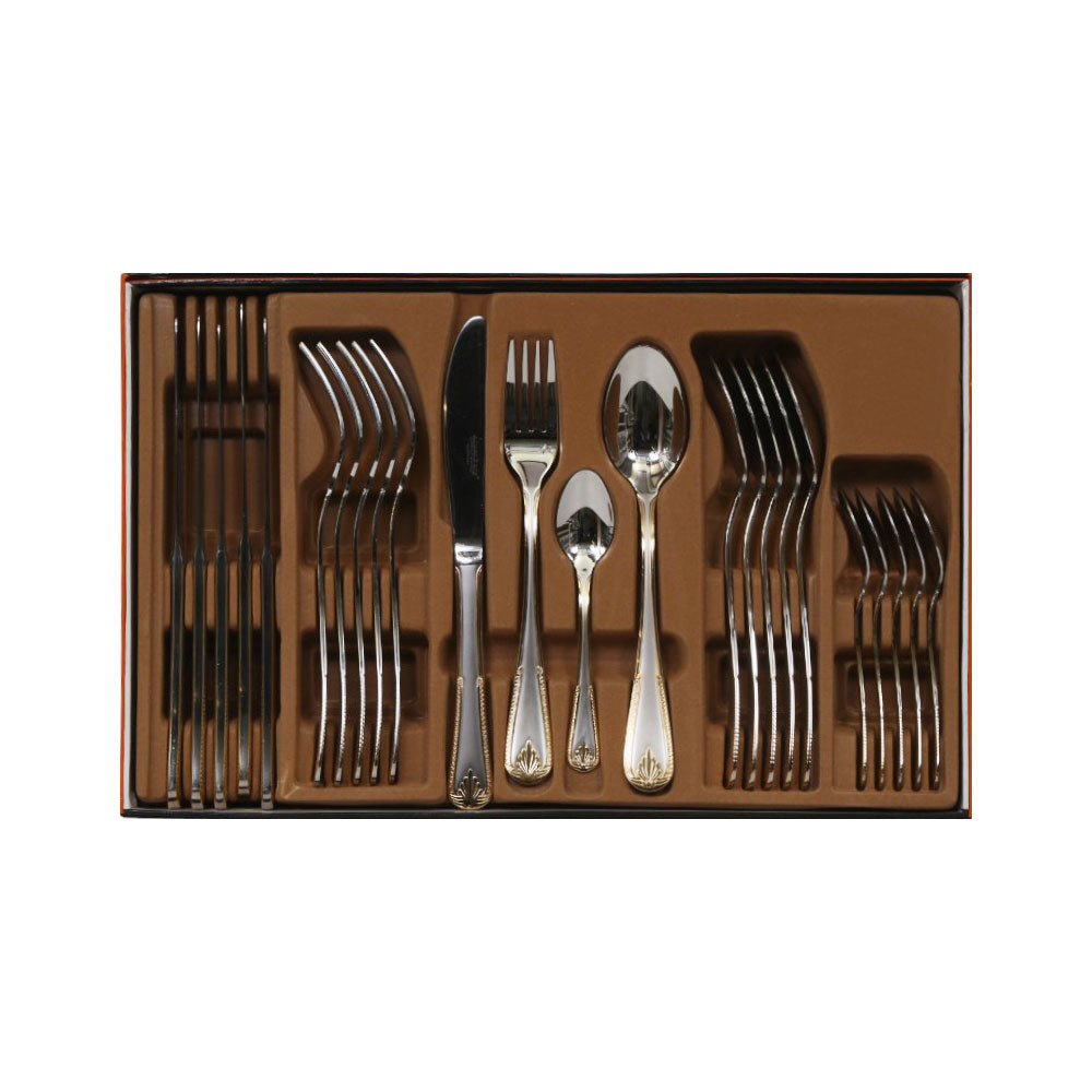 CUTLERY SET 24PC ALPEN BERG EE113 Default Title - MamasJan Crockery