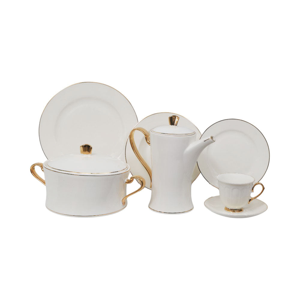 DINNER SET 61PC BONE CHINA FQ-GGK KC Default Title - MamasJan Crockery