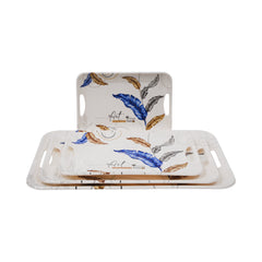 TRAY SET 4PC MELAMINE PRINCE-4 Default Title - MamasJan Crockery