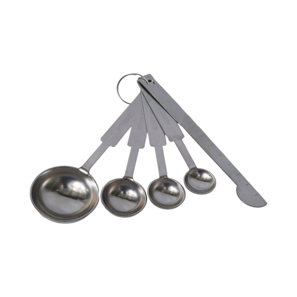 MEASURING SPOON STEEL 5PC SET 225 Default Title - MamasJan Crockery