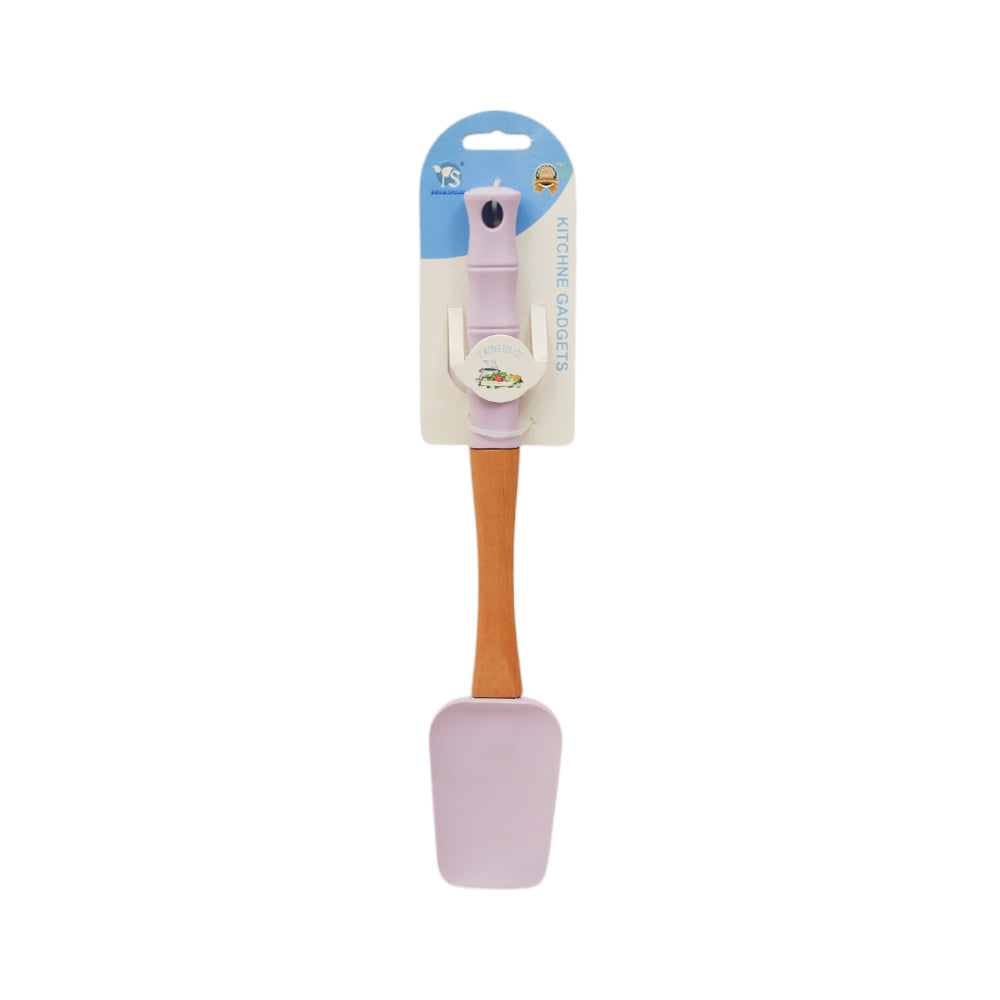 SPATULA WOOD & SILICON HANDLE KC490 Default Title - MamasJan Crockery