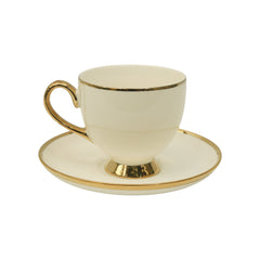 CUP SAUCER BONE CHINA GGK FD KF (Pack of 6) Default Title - MamasJan Crockery