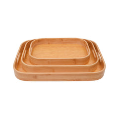 TRAY SET 3PC WOODEN 733-11 Default Title - MamasJan Crockery