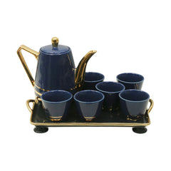 COFFEE SET 9PC CERAMIC SHINE COLLECTION SL19505D Default Title - MamasJan Crockery