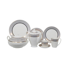 DINNER SET 85PC BONE CHINA AZDS009 ET Default Title - MamasJan Crockery
