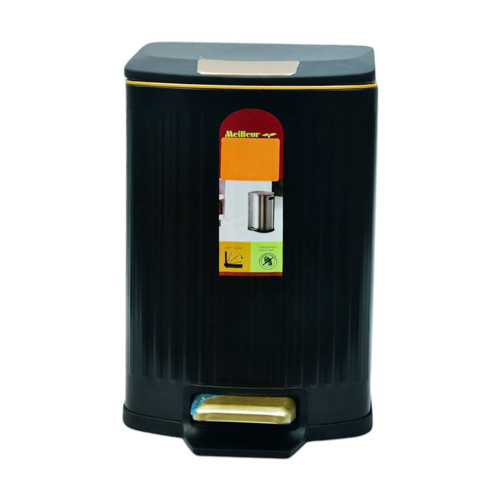 DUST BIN IR JF-A7-7L BLACK Default Title - MamasJan Crockery