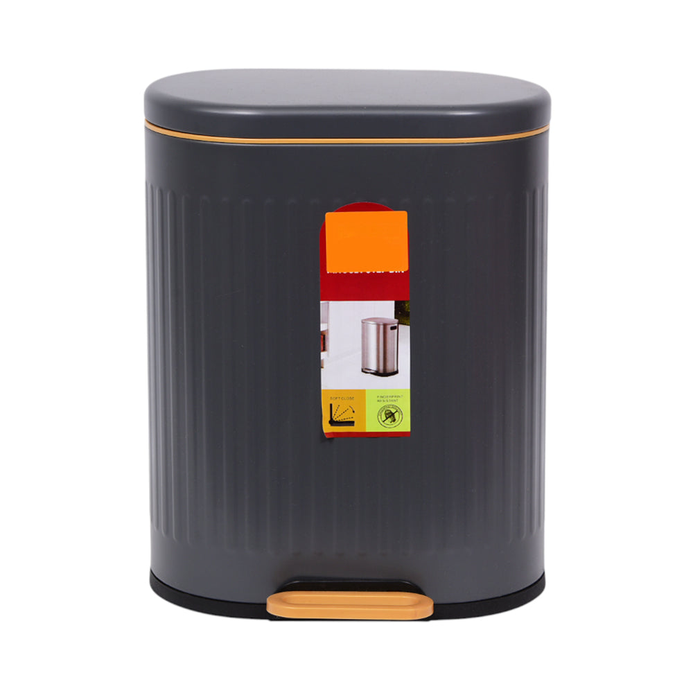DUST BIN IR JF-F1-6L GREY Default Title - MamasJan Crockery