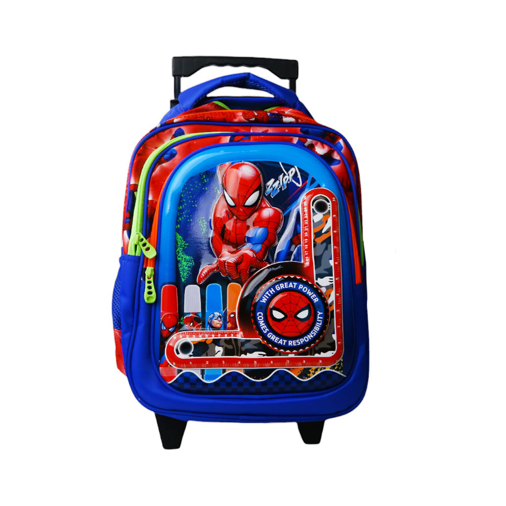 2310 SCHOOL TROLLEY BAG SPIDERMAN 16INCH Default Title - MamasJan Toys