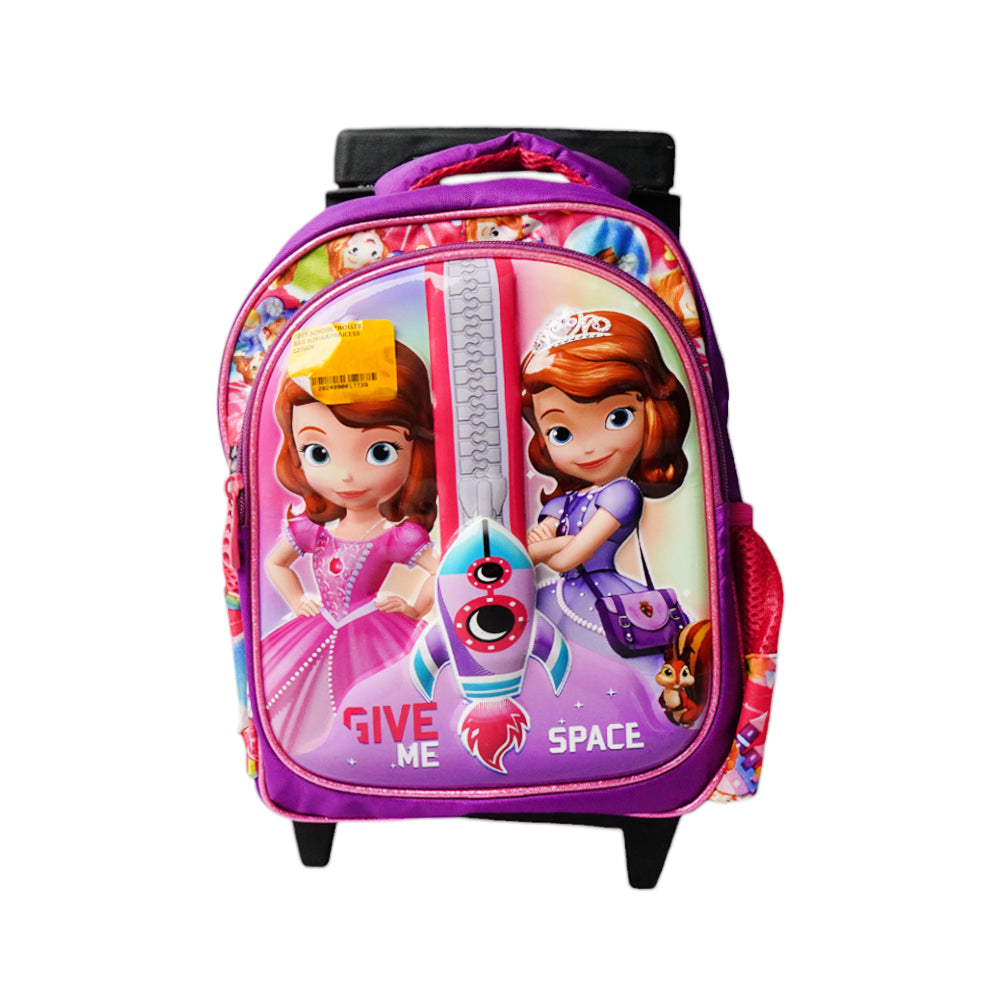 7813 SCHOOL TROLLEY BAG SOFIA&PRINCESS 12INCH Default Title - MamasJan Toys