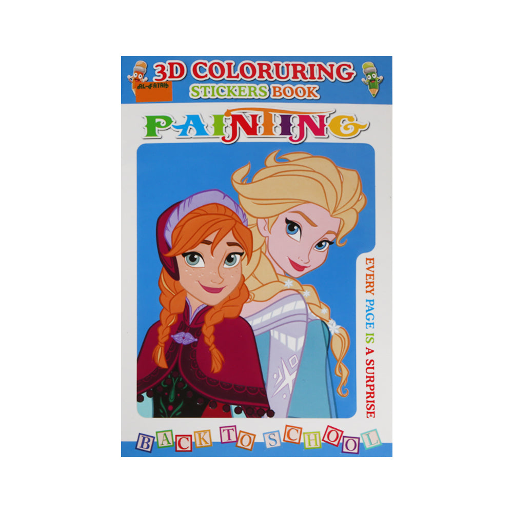 ABC005 3D COLORING BOOK ASST Default Title - MamasJan Toys