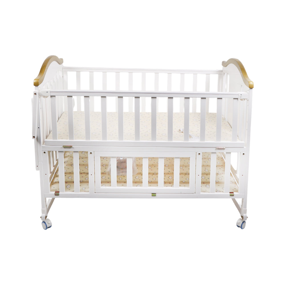 BABY WOODEN COT NZ18 Default Title - MamasJan Toys