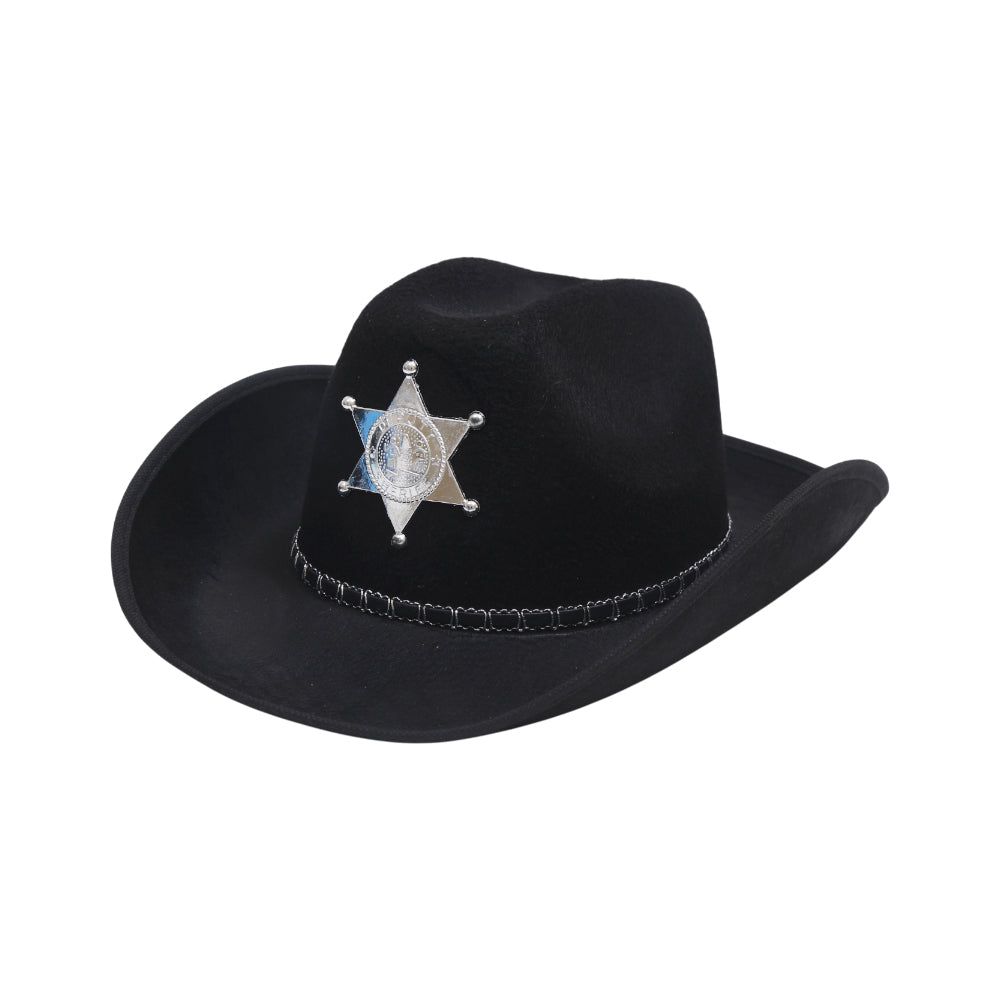 008B H-W COW BOY CAP BLACK Default Title - MamasJan Toys