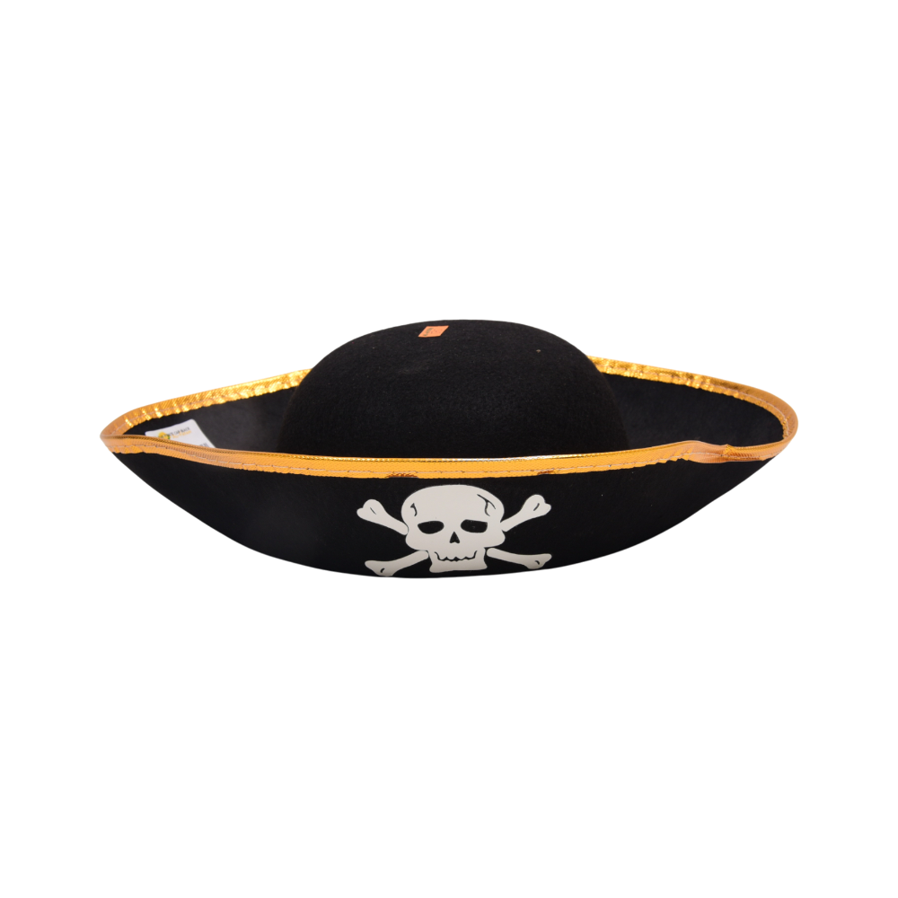 033 H-W PIRATE CAP BLACK BIG Default Title - MamasJan Toys