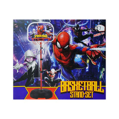 B11-39MHD29 SPIDERMAN BASKET BALL STAND-SET Default Title - MamasJan Toys