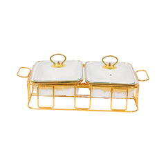 DONGA SET 2PC PORCELAIN SQUARE SL24300CW Default Title - MamasJan Crockery