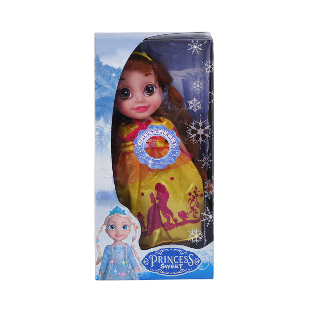 L-84-4 MUSICAL DOLL YELLOW 14INCH Default Title - MamasJan Toys