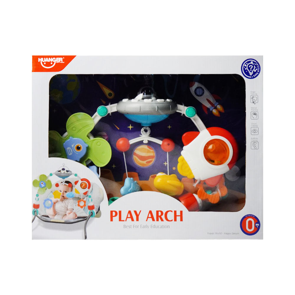HE0318 MUSICAL BABY ASTRONAUT PLAYGYM Default Title - MamasJan Toys