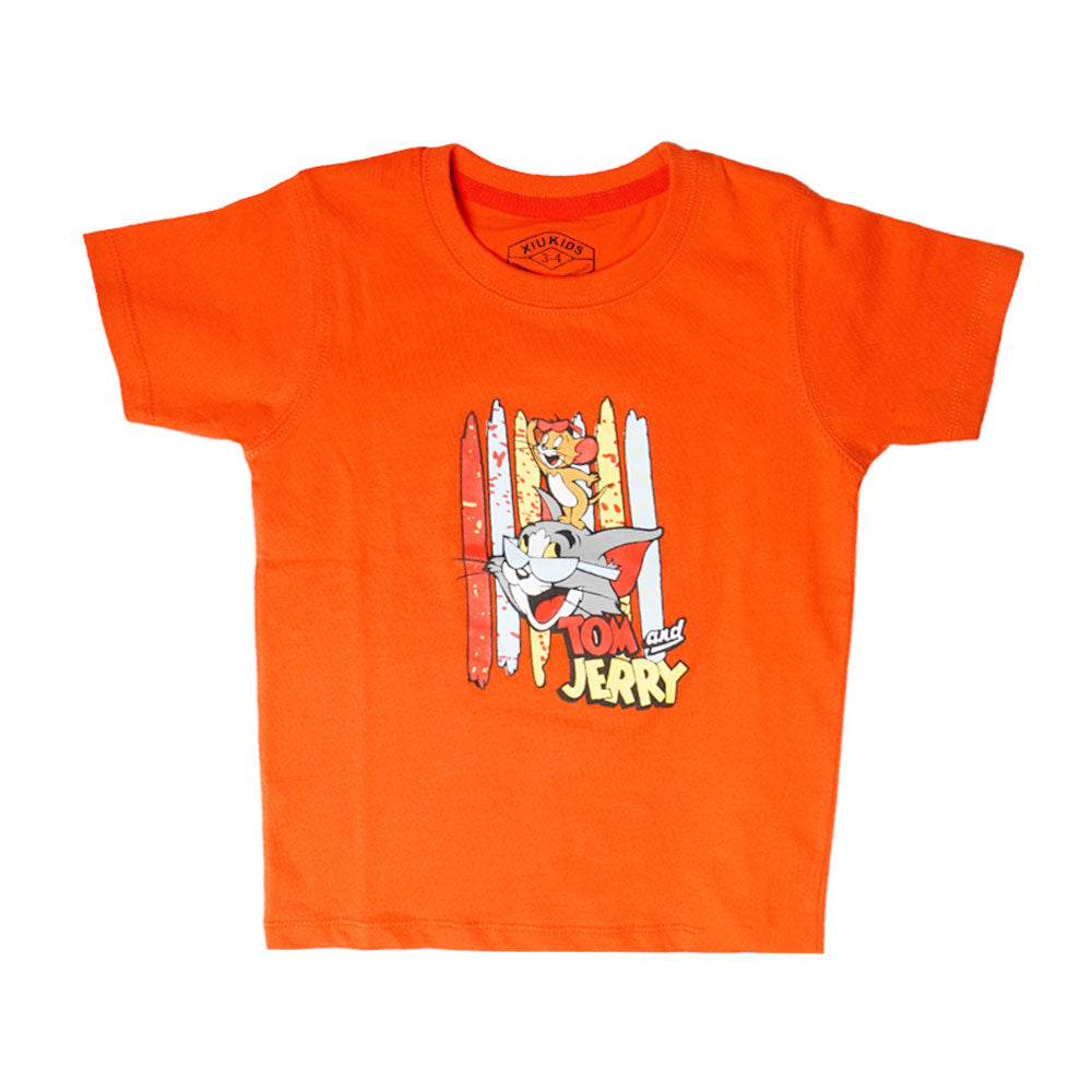 BOYS S/S T.SHIRT NICE & EASY MZS-24 3-4 YEAR 3595 Default Title - MamasJan KidsWear