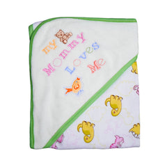 BABY COTTON WRAPPING SHEET HOODED MZS-24 THAI LE-HB96 Default Title - MamasJan KidsWear