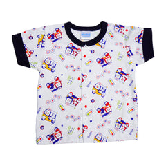BOYS L/S 2PC PAJAMA SUIT MZS-24 0-3M THAI BL102 Default Title - MamasJan KidsWear