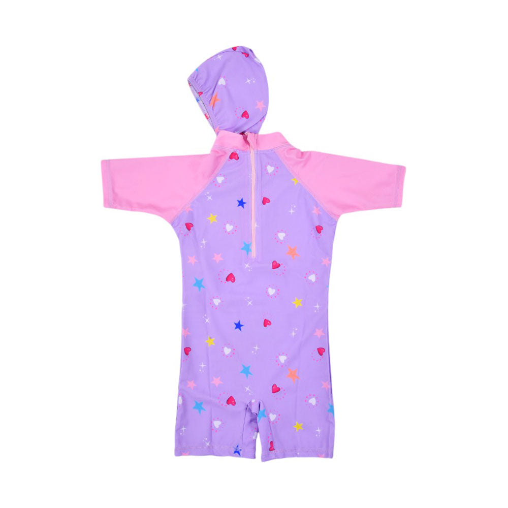 GIRLS SWIMMING COSTUME MZS-24 MEDIUM 176400 THAI Default Title - MamasJan KidsWear