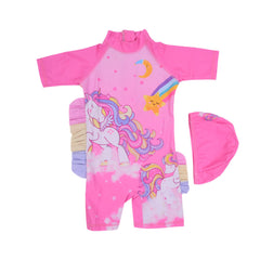 GIRLS SWIMMING COSTUME MZS-24 MEDIUM 100800 THAI Default Title - MamasJan KidsWear