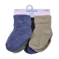 BABY SOCKS 3PC PACK CHI MZS-24 N.B CTS04 Default Title - MamasJan KidsWear